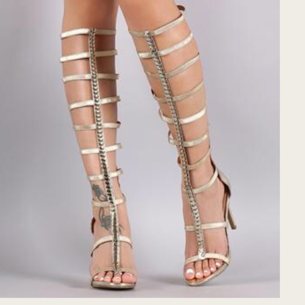 NWOT box Gladiator high heel sandal 5.5